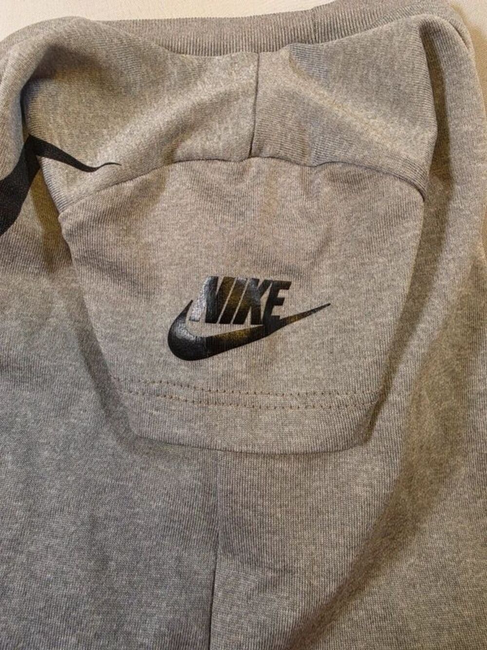 Nike Baby Boys Heather Grey Big Logo Dri-FIT T-Shirt - Size 12M - Picture 4 of 7